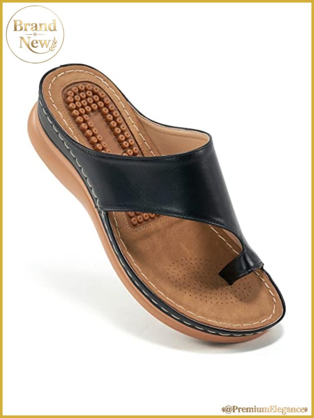 Womens Comfort Wedge Sandals Orthopedic Cushioned Slip On Walking Shoes